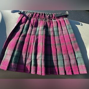 Glen Appin of Scotland Tartan Kilt Skirt 💜 Vintage Plaid • Toddler 2 Years